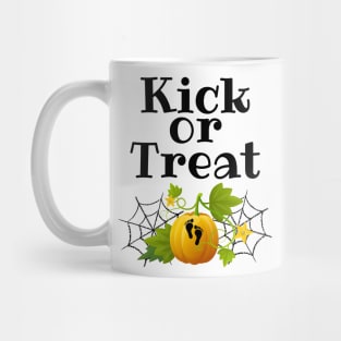 Kick or treat Halloween Pregnancy Mug